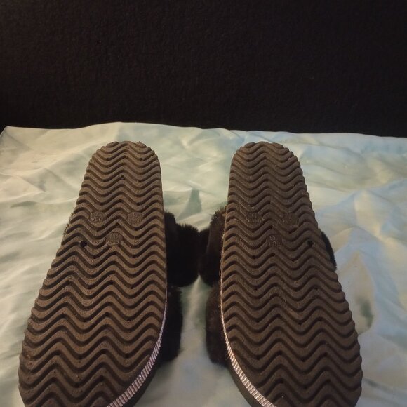 Bamboo Stacked Slides (Black, size 7) - Picture 4 of 4